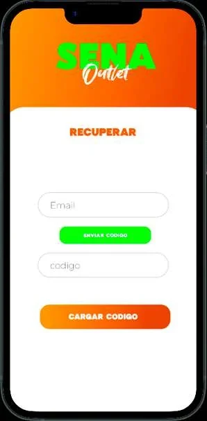 App SENA Outlet: recuperar contraseña