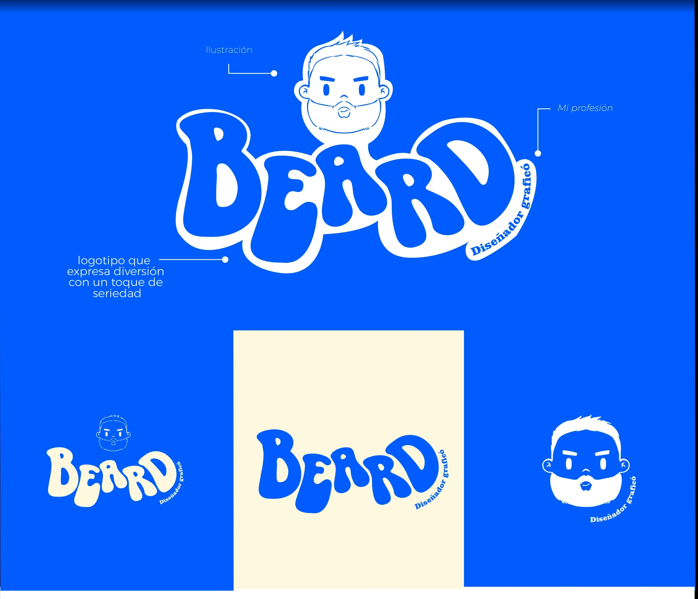Lámina de logofolio de Beard con anotaciones y variantes
