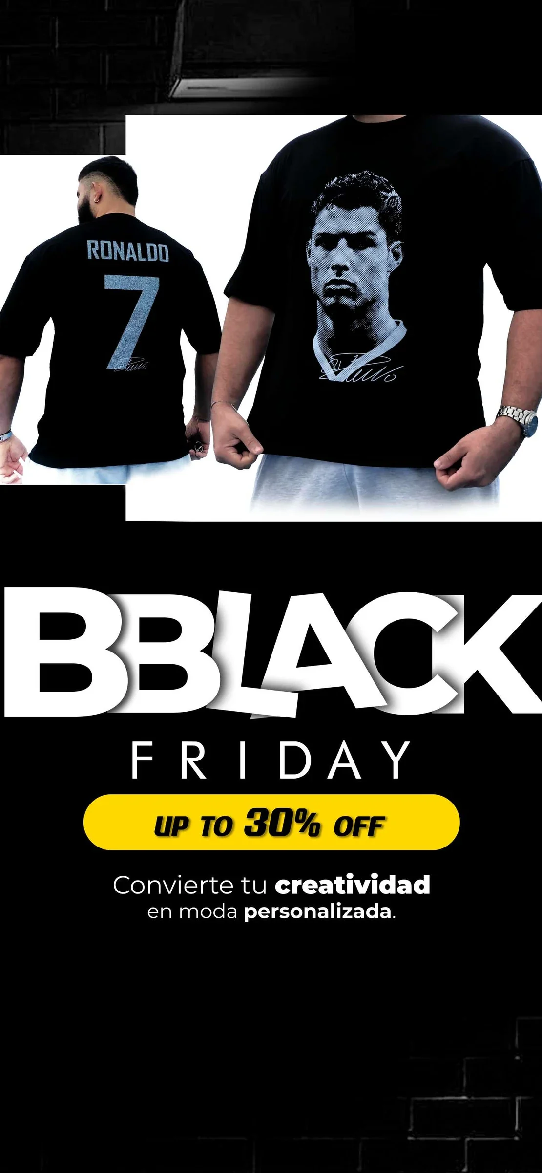 Historia de Black Friday de BBLACK con descuento del 30 %